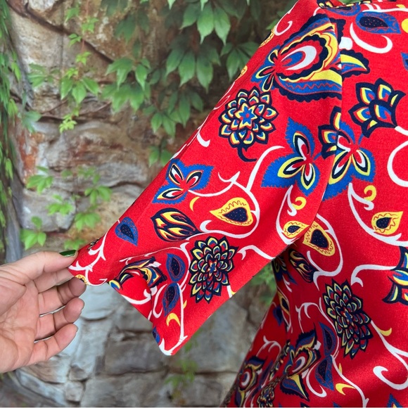 DRAPER JAMES Oak Hill Vines Hillsboro Floral Paisley Shift Dress, M - Picture 7 of 15